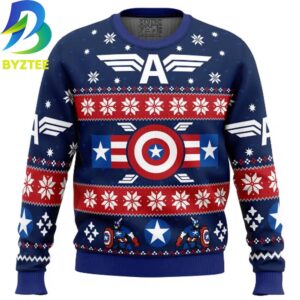 Captain America Winter  Marvel Ugly Christmas Sweater