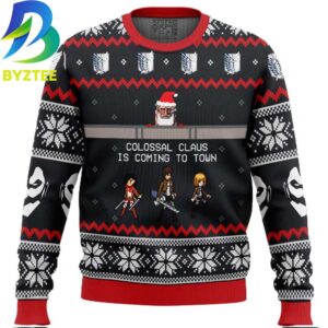 Colossal Claus Attack On Titan Ugly Christmas Sweater