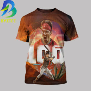 Corbin Carroll MLB Launches A Solo Shot For Career Homer No 100 All Over Print Shirt