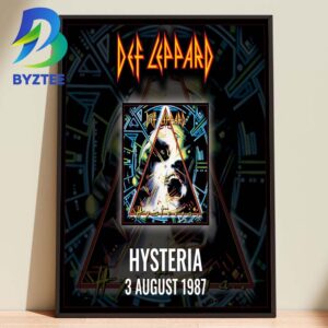 Def Leppard 39 Years Of Hysteria 2026 Home Decor Poster Canvas