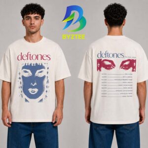 Deftones EU UK World Tour 2026 Schedule Two Sided Unisex T- Shirt