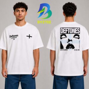 Deftones London 26 23th August 2026 Two Sided Unisex T- Shirt