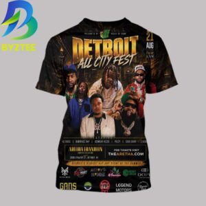 Detroit All City Fest Aretha Franklin Amphitheatre 2026 All Over Print Shirt