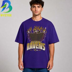 Disney x Champion NFL Team Baltimore Ravens Disney’s Diaval and Maleficent 2026 Unisex T- Shirt