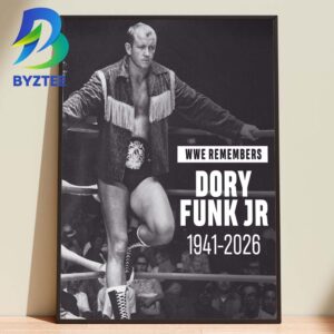 Dory Funk Jr WWE Remember 1941 -2026 Home Decor Poster Canvas