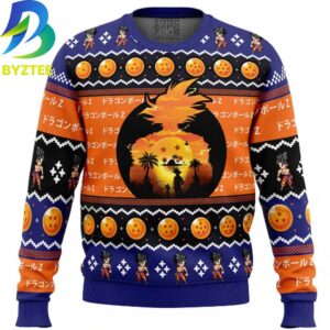Dragon Ball Z  Beautiful Sunset Ugly Christmas Sweater