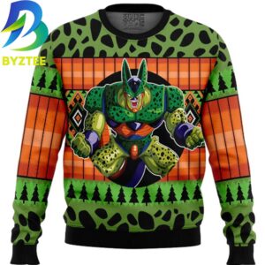Dragon Ball Z Cell Ugly Christmas Sweater