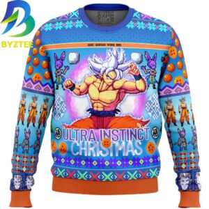 Dragon Ball Z Ultra Instinct Goku Ugly Christmas Sweater