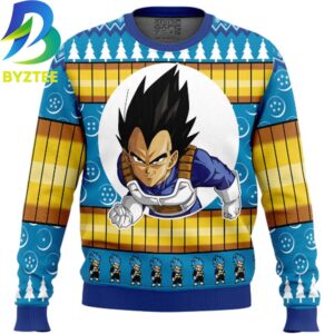 Dragon Ball Z Vegeta Ugly Christmas Sweater