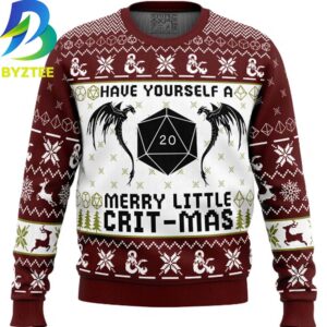 Dungeons And Dragons Have Yourself A Merry Little Crit Mas Ugly Christmas Sweater
