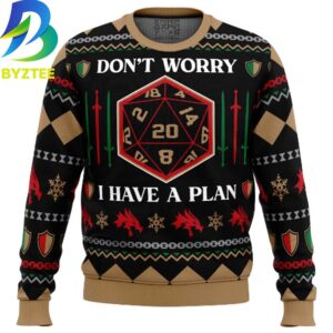 Dungeons & Dragons Dont Worry I Have A Plan Ugly Christmas Sweater