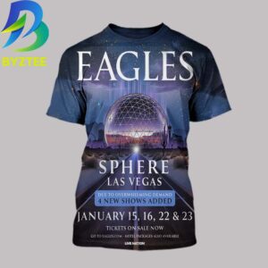 Eagles  Sphere Las Vegas January 2026 All Over Print Shirt
