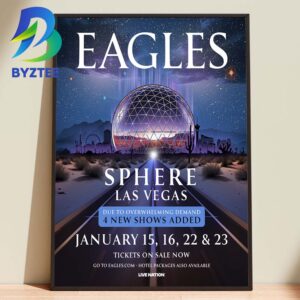 Eagles Sphere Las Vegas January 2026 Home Decor Poster Canvas