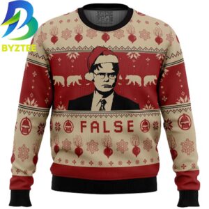 False The Office Ugly Christmas Sweater