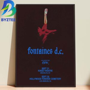 Fontaines Dc With Support From Rew Kings Theatre Brooklyn Ny 2026 Home Decor Poster Canvas