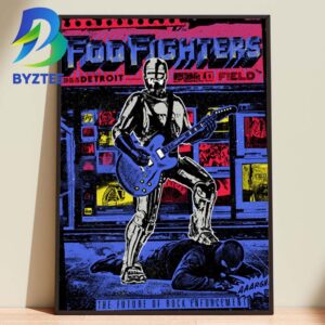 Foo Fighters Detroit Rock City Ford Field  Detroit  MI 2026 Home Decor Poster Canvas