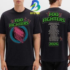 Foo Fighters Take Cover Tour 2026 Two Sided T-Shirt