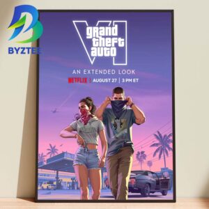 Grand Theft Auto VI An Extended Look August 2026 Home Decor Poster Canvas