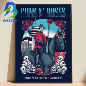 Guns N Roses Bc Place Vancouver Bc August 29 2026 Home Decor Poster Canvas