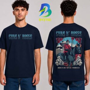 Guns N Roses Bc Place Vancouver Bc August 29 2026 Two Sided Unisex T Shirt