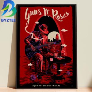 Guns N Roses Busch Stadium St Louis Mo August 16 2026 Home Decor Poster Canvas