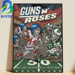 Guns N’ Roses East Rutherford NJ At Metlife Stadium August 12th 2026 Home Decor Poster Canvas