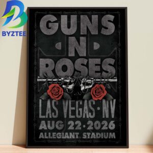 Guns N Roses Las Vegas Nv Allegiant Stadium Aug 22th 2026 Home Decor Poster Canvas