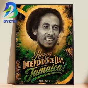 Happy Independence Day Jamaica August 2026 Home Decor Poster Canvas