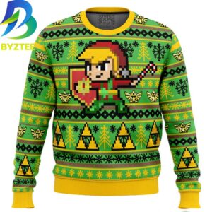 Holiday Zelda Link Ugly Christmas Sweater