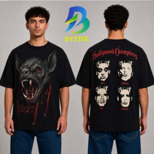 Hollywood Vampires Band Faces 2026 Two Sided Unisex T- Shirt