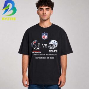 Houston Texans Vs Indianapolis Colts Lucas Oil Stadium, Indianapolis, IN September 28, 2026 Unisex T- Shirt