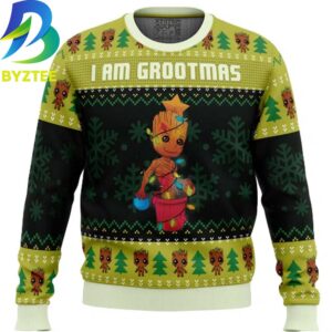 Iam Grootmas Of Galaxy Marvel Ugly Christmas Sweater