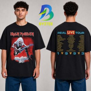 Iron Maiden Official IM50 A Real Live Tour 2026 Two Sided Unisex T- Shirt