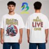 Iron Maiden Official IM50 A Real Live Tour 2026 Two Sided Unisex T- Shirt