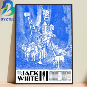 Jack White Official Tour Of The United Kingdom And Ireland 2026 Home Decor Poster Canvas