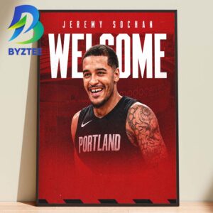 Jeremy Sochan Welcome To Rip City Portland 2026 Home Decor Poster Canvas