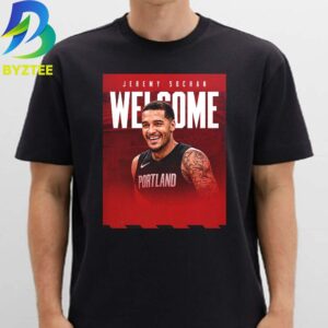 Jeremy Sochan Welcome To Rip City Portland 2026 Unisex T- Shirt