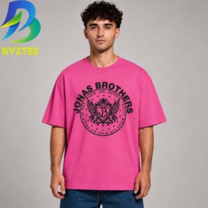 Jonas Brothers The Burning Up Tour 2026 All Over Again Crest Unisex T- Shirt