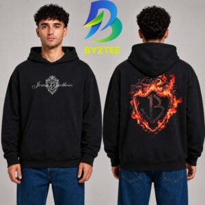 Jonas Brothers The Burning Up Tour 2026 Flame Hoodie