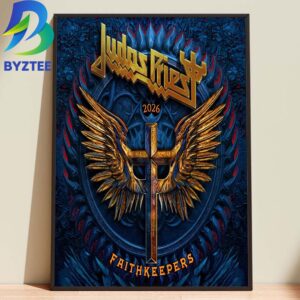 Judas Priest Official Faithkeepers European Tour Summer 2026 Home Decor Poster Canvas