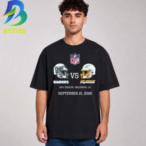 Las Vegas Raiders Vs Los Angeles Chargers SoFi Stadium, Inglewood, CA September 21, 2026 Unisex T- Shirt