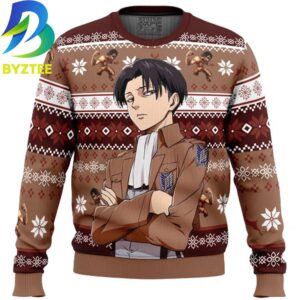 Levi Ackerman Attack On Titan 2026 Ugly Christmas Sweater