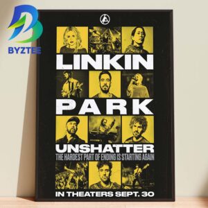 Linkin Park Unshatter The Hardest Part Of Ending Is Starting Again In Sept 2026 Home Decor Poster Canvas