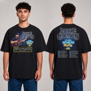 Luke Combs With Special Guest Treaty Oak Revival My Kinda Saturday Night Tour 2027 Two Sided Unisex T Shirt