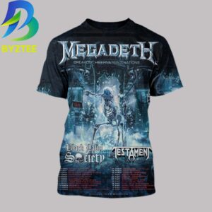 Megadeth Breakout Hibernation Of The Nations Black Label Society 2026 All Over Print Shirt