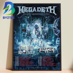 Megadeth Breakout Hibernation Of The Nations Black Label Society 2026 Home Decor Poster Canvas