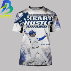 Miguel Rojas Heart & Hustle Award Major League Baseball Player Alumni Dodgers 2026 All Over Print Shirt