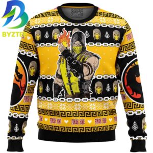 Mortal Combat Scorpion Ugly Christmas Sweater