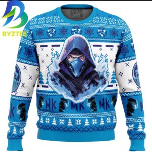 Mortal Kombat Sub Zero  Ugly Christmas Sweater