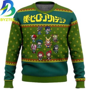 My Hero Academia Sprites Ugly Christmas Sweater